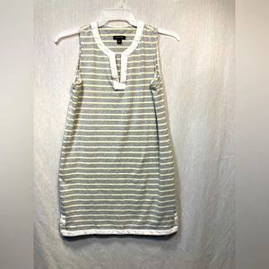 NAUTICA MINI DRESS  GRAY w/ STRIPES SIZE LARGE